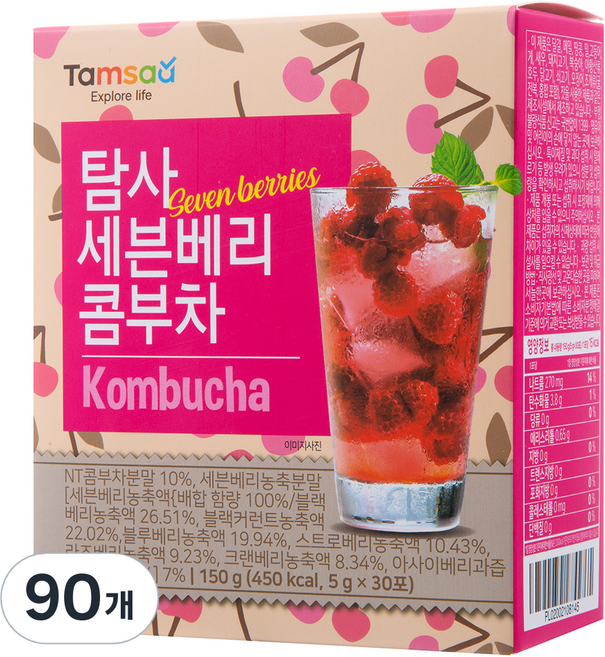 탐사 세븐베리 콤부차, 5g, 30개입, 3개