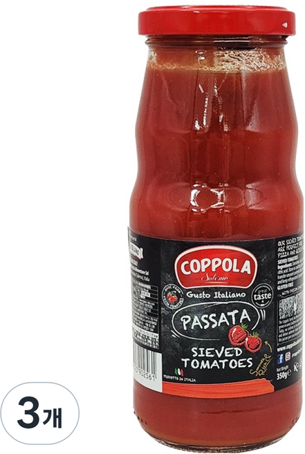 COPPOLA 柯波拉 碎番茄泥醬, 350g, 3個