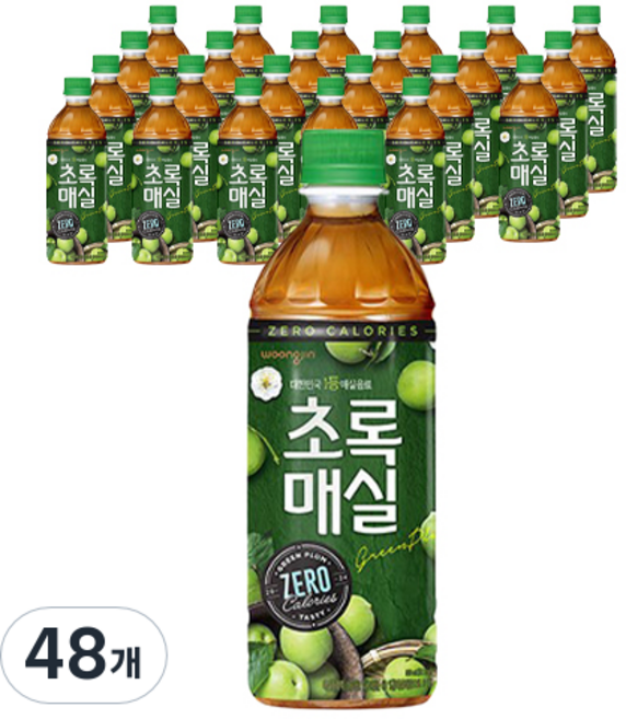 초록매실 제로, 500ml, 48개