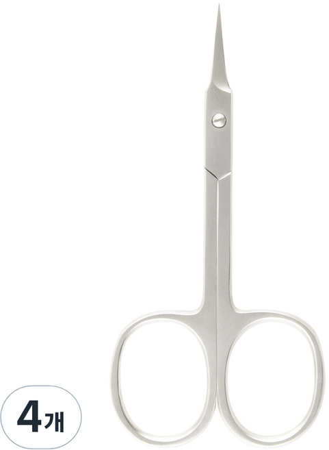 벨로티 네일케어용 초정밀 큐티클가위, 샤틴실버, 4개
