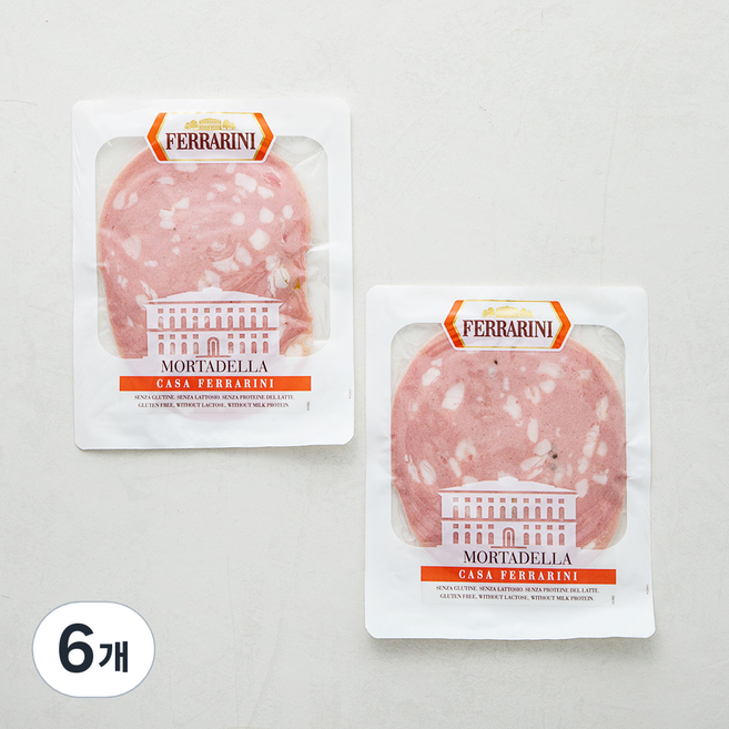 모르타델라 위드 피스타치오 슬라이스햄, 120g, 6개
