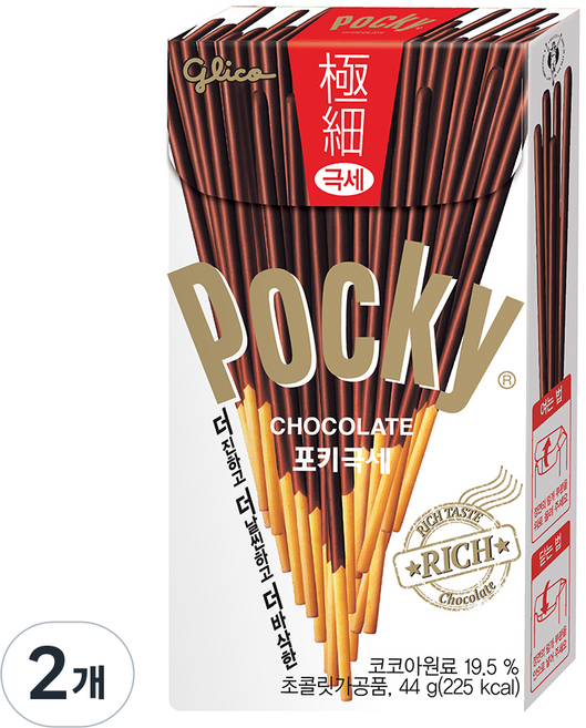 해태 포키극세초콜릿, 44g, 2개