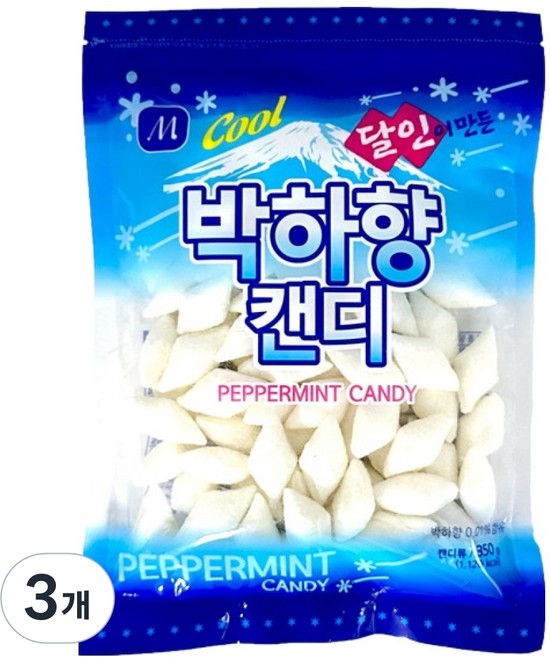 물샘 달인이 만든 박하향캔디, 350g, 3개