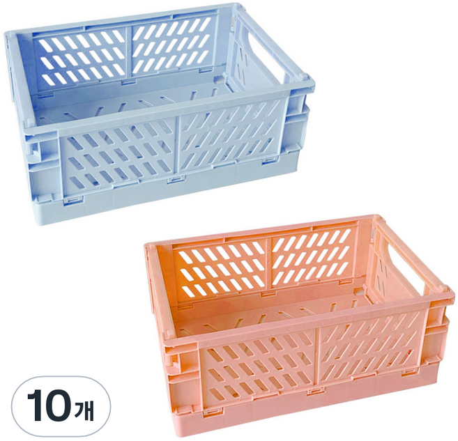 DG생활 파스텔 폴딩 박스 중형 DG-05, 랜덤 발송, 10개