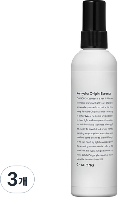 차홍 리 하이드라 오리진 헤어에센스, 120ml, 3개
