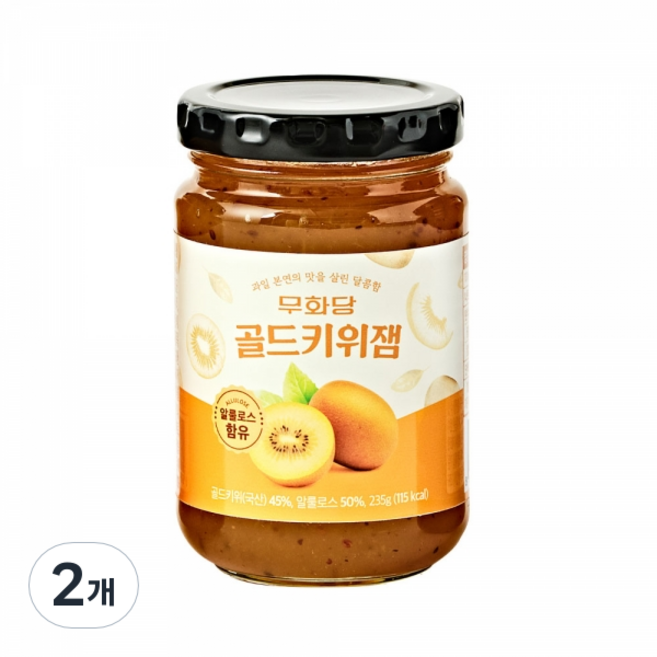 무화당 알룰로스 골드키위잼, 2개, 235g
