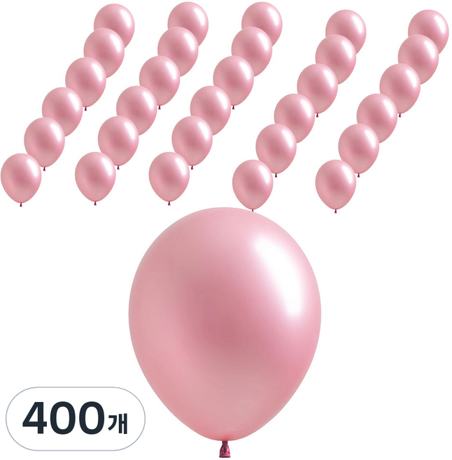 조이벌룬 풍선 30cm, 펄라이트핑크, 400개