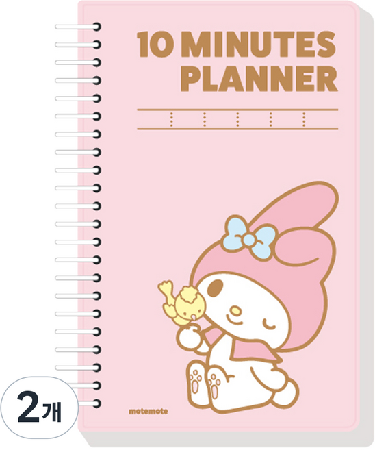 모트모트 산리오캐릭터즈 텐미닛 플래너 100DAYS, 마이멜로디, 2개