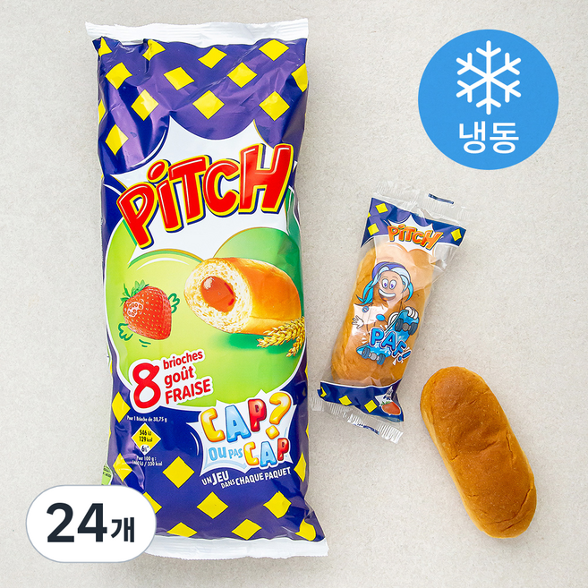파스키에 피치 딸기필링 브리오쉬 (냉동), 38.75g, 8개입, 3개