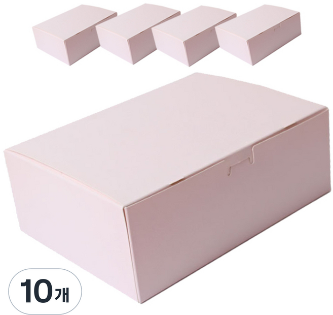 원터치 뚜껑 일체형 포장상자, 혼합색상, 10개