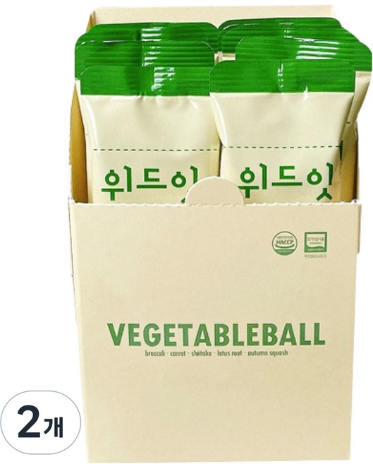 위드잇 유아용 유기농 야채볼 12p, 2개, 42g, 야채맛