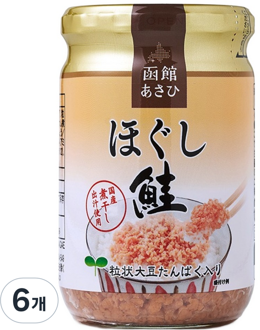 고쇼쿠 연어 후레이크 오리지널, 130g, 6개