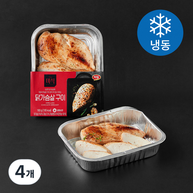 더미식 닭가슴살구이 (냉동), 180g, 4개, 1개입