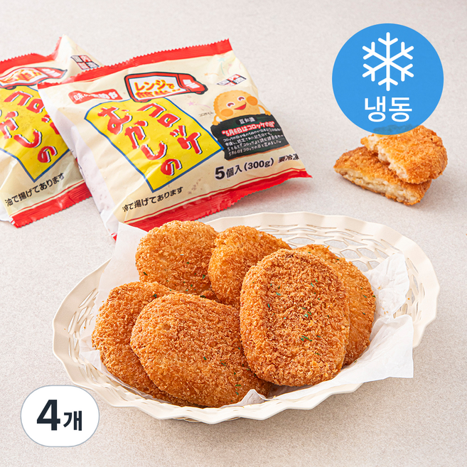 아지노치누야 옛날 감자고로케 (냉동), 300g, 4개