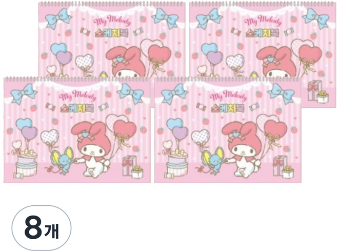 산리오 V3 스케치북 마이멜로디, 8절, 8개, 16매