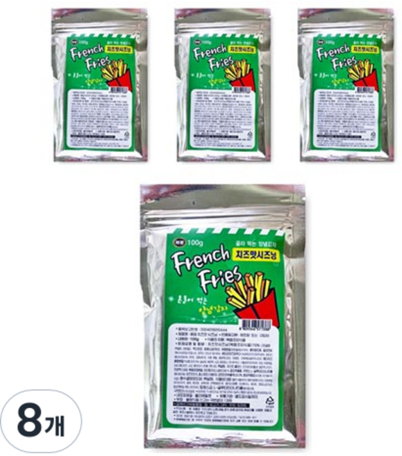 해광 양념 감자 치즈맛 시즈닝 가루, 100g, 8개