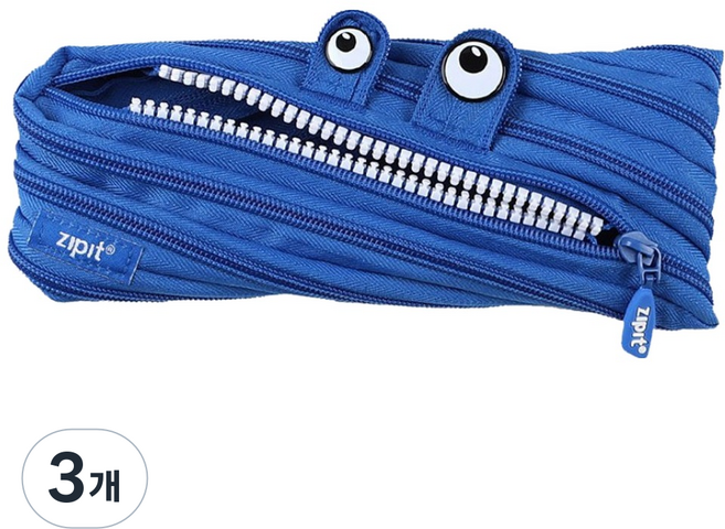 집잇 클래식 몬스터 파우치, 로얄블루, 3개