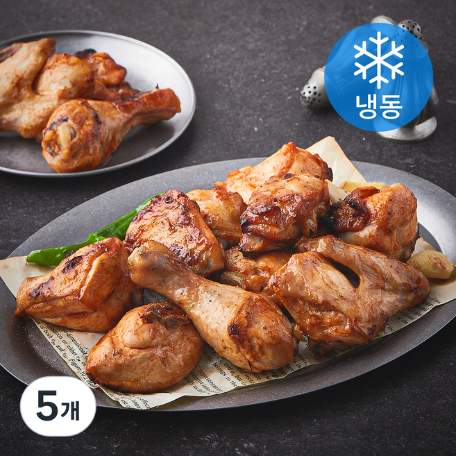 구어조은닭 한 마리 에어프라이어 치킨 (냉동), 1kg, 5개