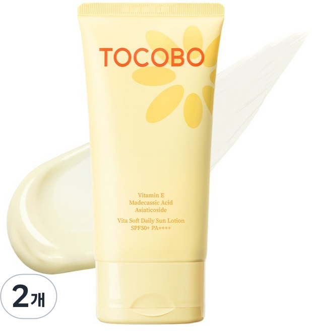 TOCOBO 維他柔膚日常防曬乳 SPF50+ PA++++, 2個, 150ml