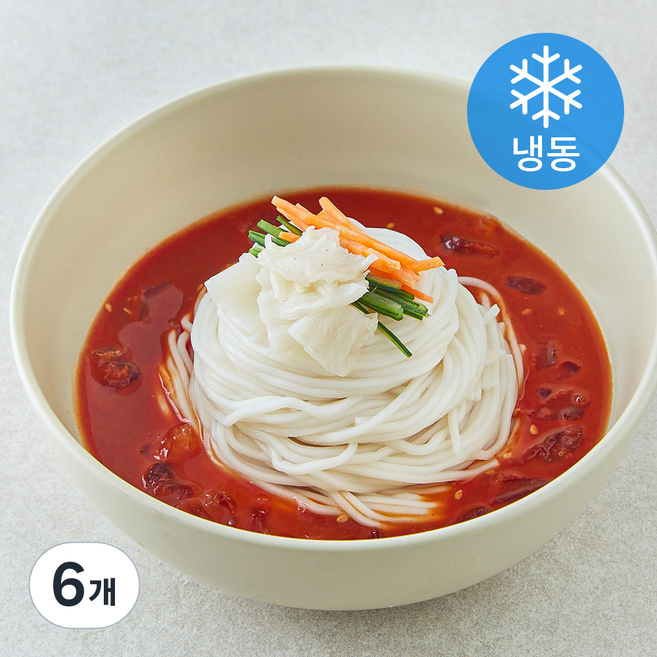 쿡솜씨 물비빔국수 밀키트 (냉동), 450g, 6개