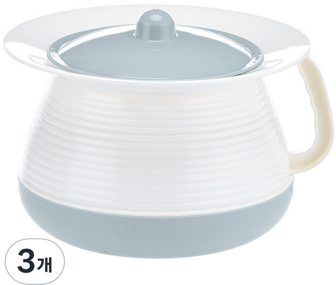 조인메이드 노인 소변통 요강 이동식 휴대용 변기, 3개, 블루