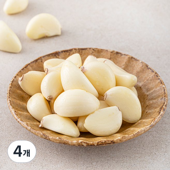 국내산 깐마늘, 80g, 4개