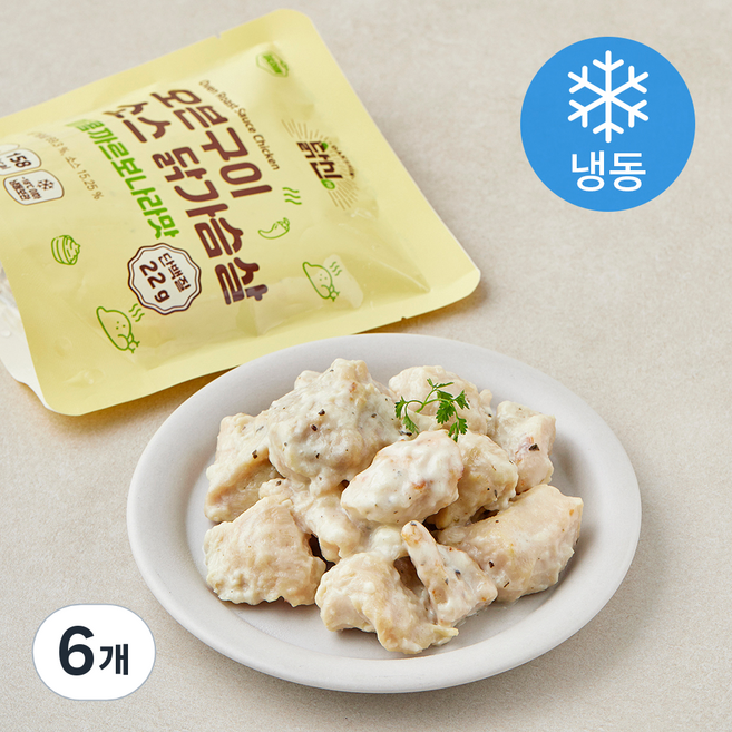 닭신 오븐구이 소스 닭가슴살 매콤까르보나라맛 (냉동), 100g, 6개, 1개입