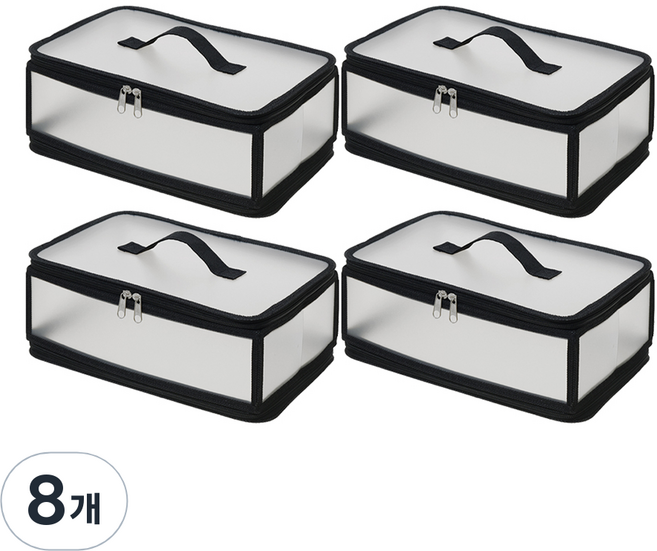 노바리빙 ONNI 리빙 수납박스 XS 6.8L, 블랙, 8개