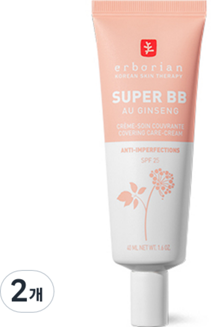 에르보리앙 슈퍼 BB크림 SPF25, 클레어, 40ml, 2개