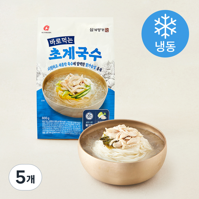 마니커에프앤지 바로 먹는 초계 국수 (냉동), 800g, 5개