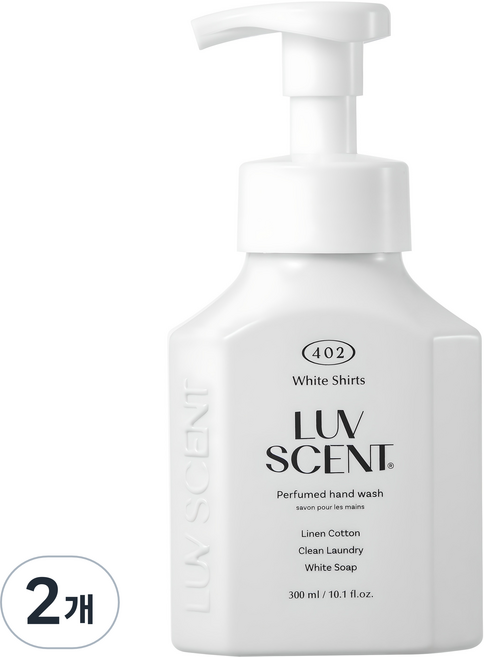 럽센트 핸드워시 화이트셔츠 린넨코튼향, 300ml, 2개