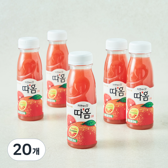 따옴 빙그레 자몽 주스, 20개, 235ml