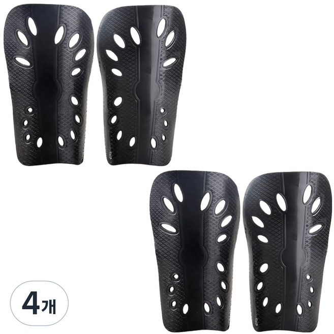 HnEx Air Guard Fit 足球護脛 躍球護脛 護脛 2入, 黑色, 4個