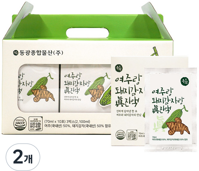 동광한방몰 여주랑 돼지감자랑 진액 30p, 2개, 2.1L