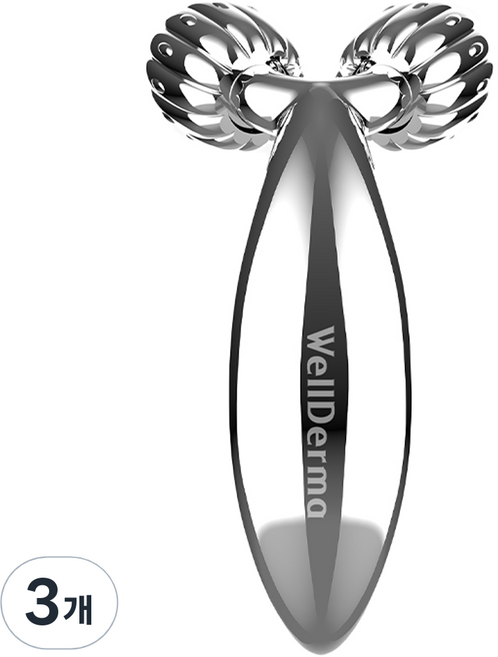 웰더마 페이스 리프팅 컴팩트 미니 롤러, 3개, 실버