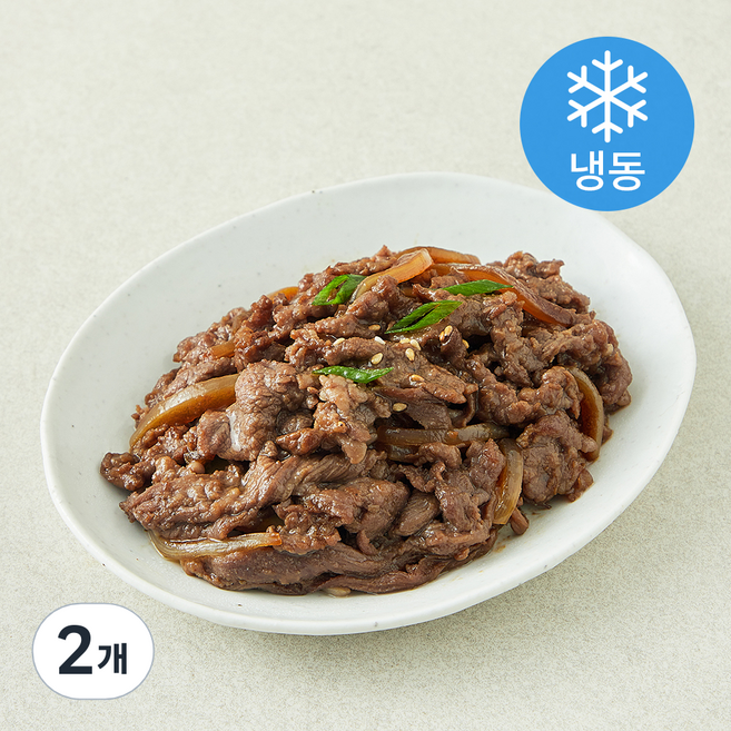 제철장터 장호원 복숭아 한우 불고기 (냉동), 150g, 2개
