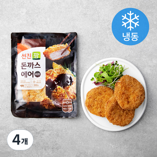 선진팜 돈까스 에어 (냉동), 300g, 4개