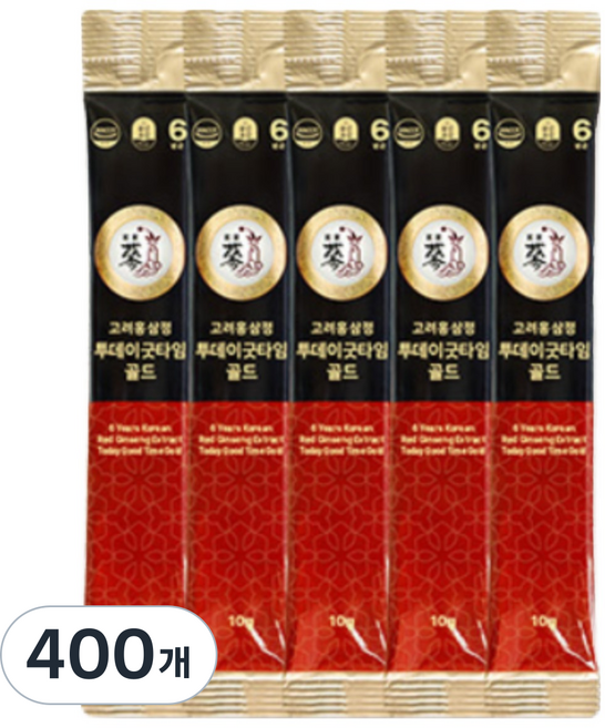 풍년보감 6년근 고려홍삼정 투데이굿타임 골드, 10g, 400개