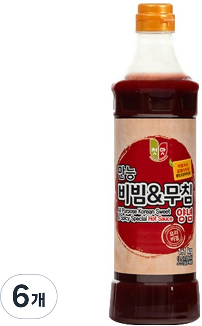 첫맛 만능 비빔 무침 양념, 1.1kg, 6개