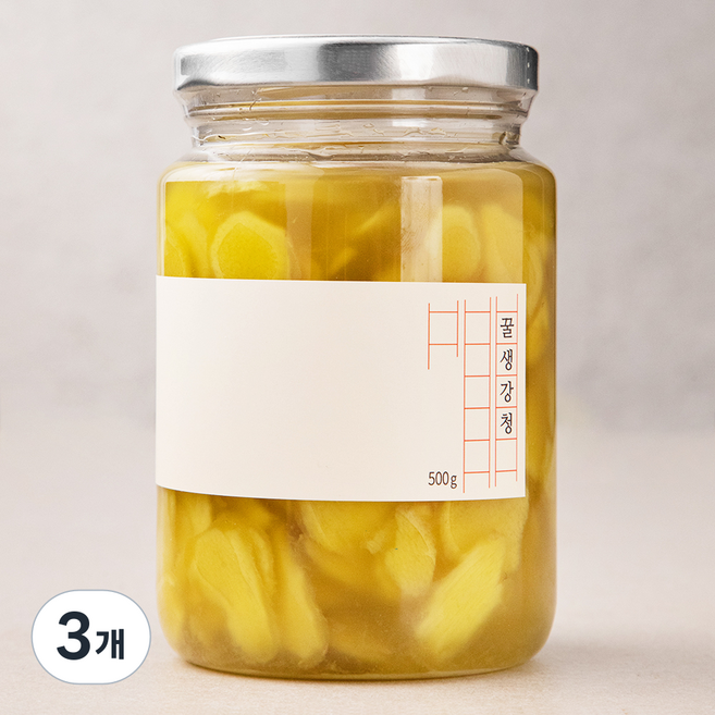 유화당 꿀생강청, 500g, 3개
