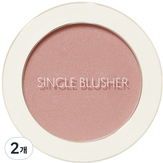 샘물 싱글 블러셔 5g, CR01 네이키드 피치, 2개