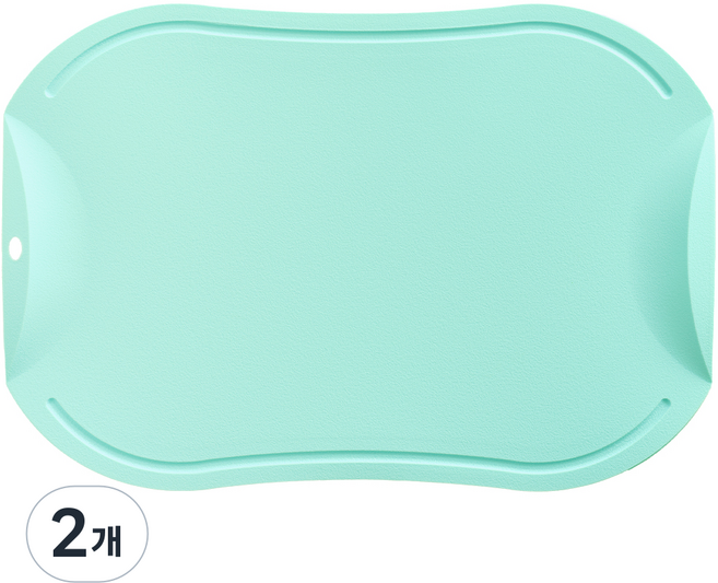 도블레 국산 특허받은 칼집나지 않는 항균도마, 민트, 2개