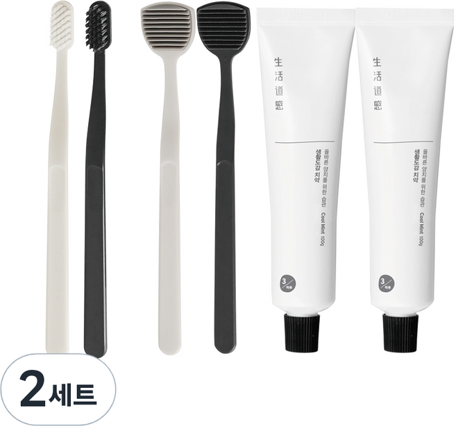생활도감 구강 케어 세트, 2세트, 100g