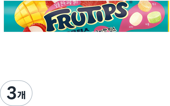 FRUTIPS 黑嘉麗 熱帶水果綜合, 140g, 3個