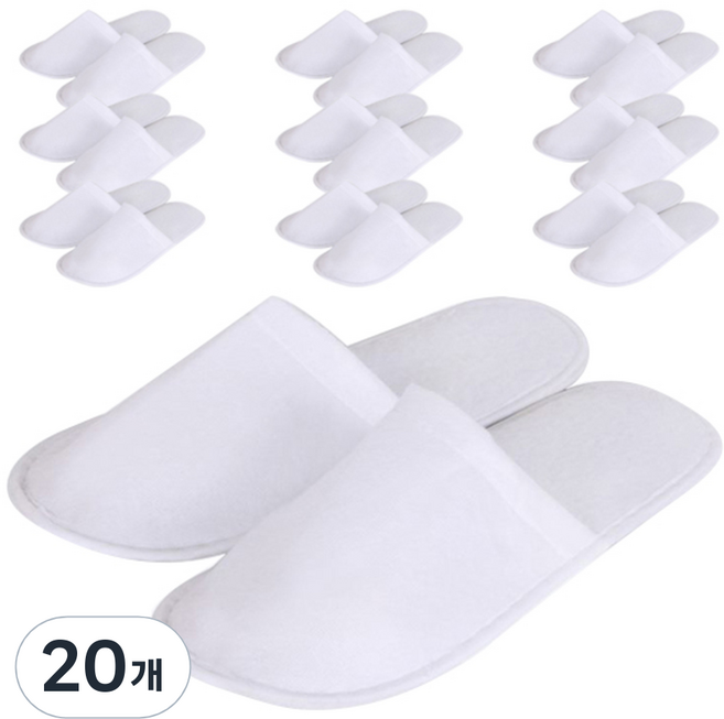 데이오프 타올천 실내슬리퍼 A, 흰색, 20개
