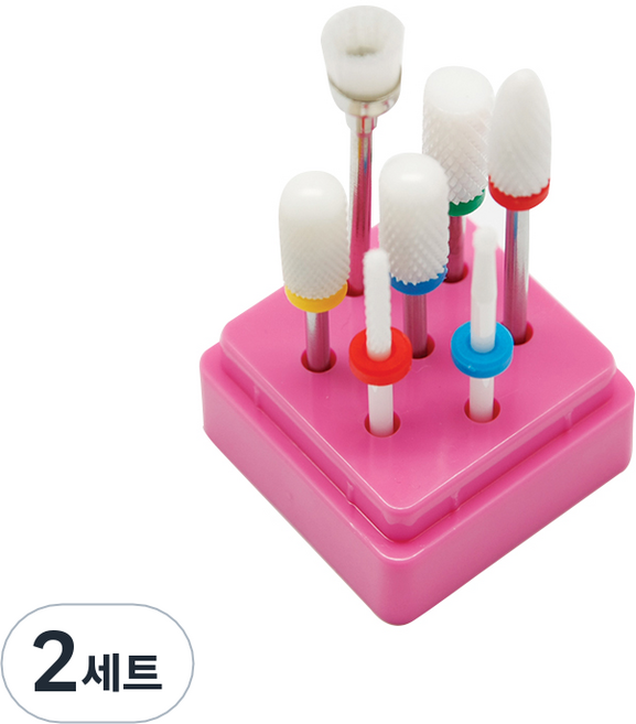 아이빛 에스엠에코랩 세라믹 네일비트 세트 06, 혼합색상, 2세트