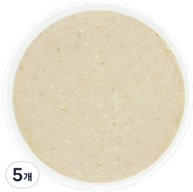 Jjangjuk 孩童常溫副食品 7個月以上適用, 140g, 5個, 混合口味(雞胸肉/秀珍菇)