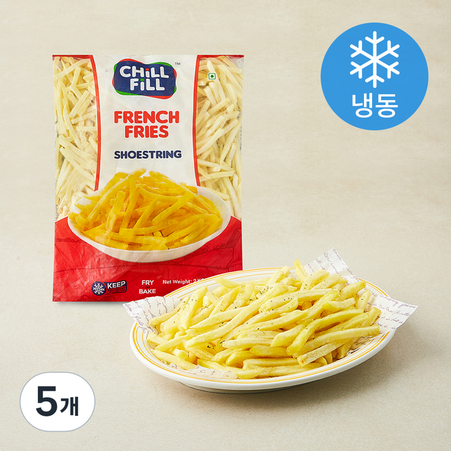 CHILLFILL 프렌치프라이 슈스트링 (냉동), 2kg, 5개