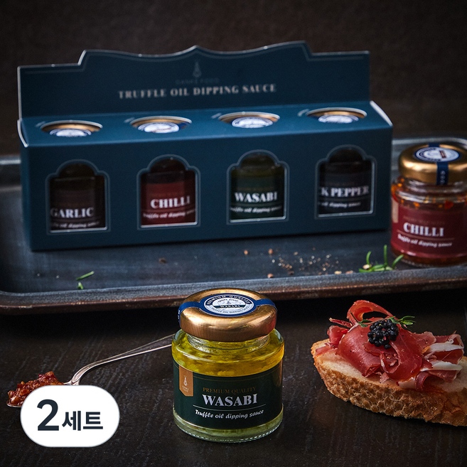당케푸드 트러플오일 디핑소스 30g x 4종 세트, 2세트