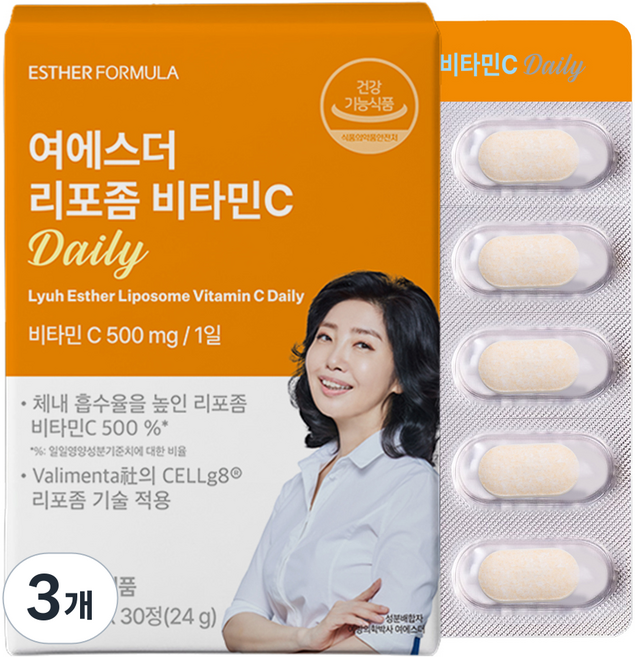 에스더포뮬러 여에스더 리포좀 비타민C Daily 24g, 3개, 30정
